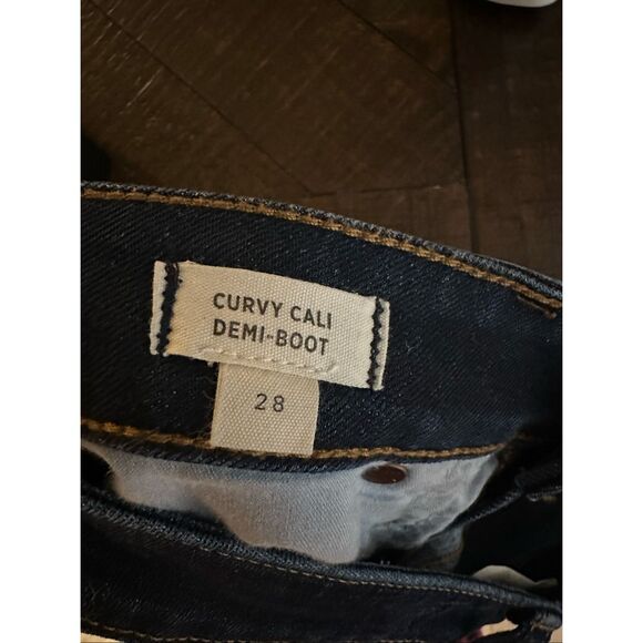 Madewell Curvy Cali Demi Bootcut Stretch Medium Blue Jeans Size 28 - Picture 7 of 7